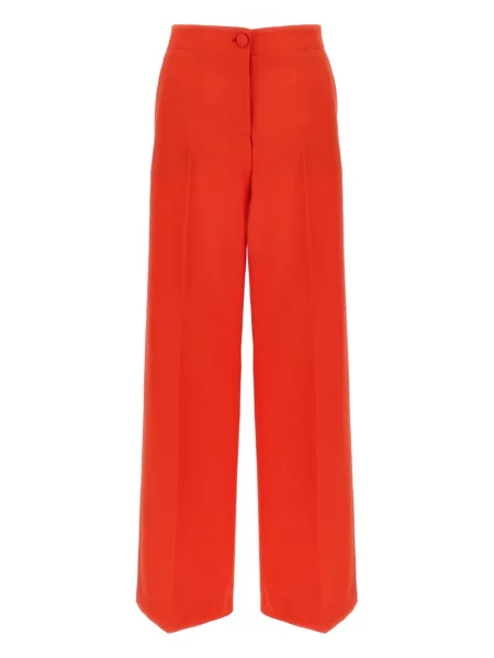 Pantaloni Brioni de lână roșu