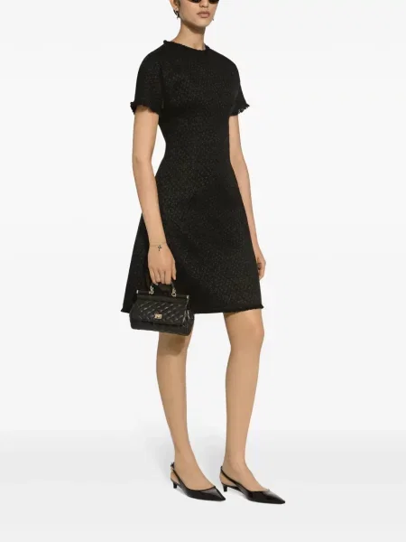 Kostiumas mini buklė mini suknelė Dolce & Gabbana juoda
