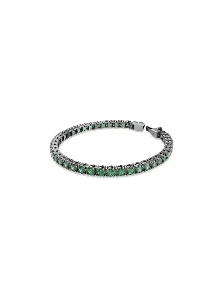 Bransoletka Swarovski do tenisa zielona