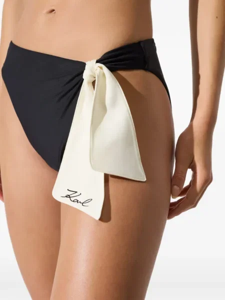 Bikini Karl Lagerfeld cu funde negru