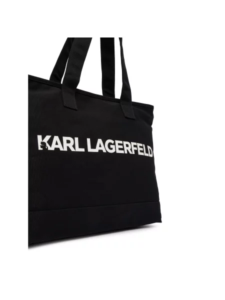 Karl Lagerfeld Shopper ESSENTIAL / biela čierna