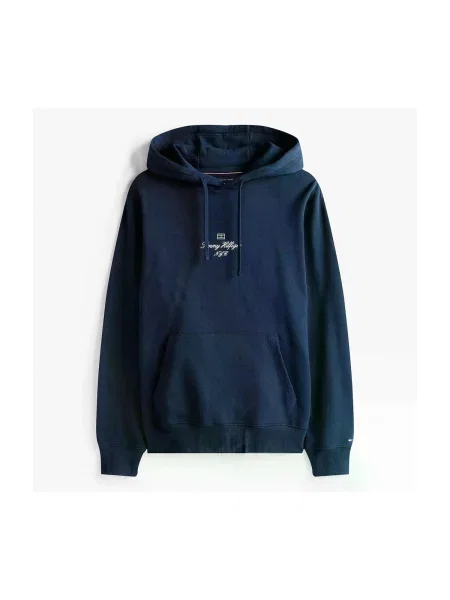 Mikina s kapucňou Tommy Hilfiger modrá