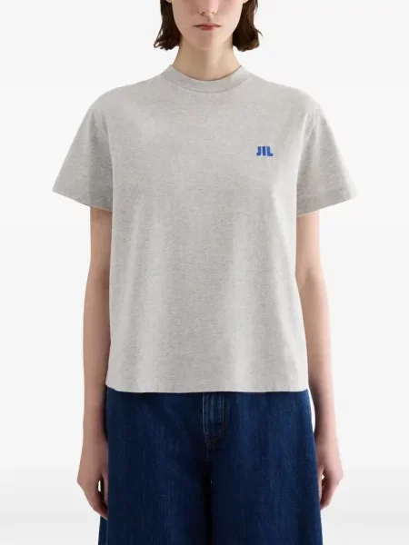 Tricou Jil Sander cu autograf gri