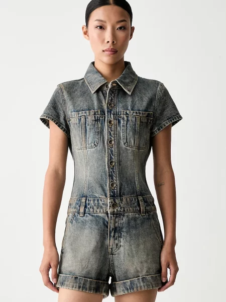 Miss Sixty salopetă pentru femei din denim albastru