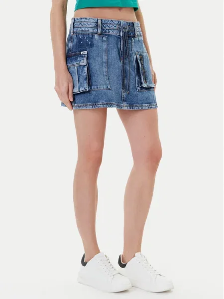 Guess Fustă de blugi albastru