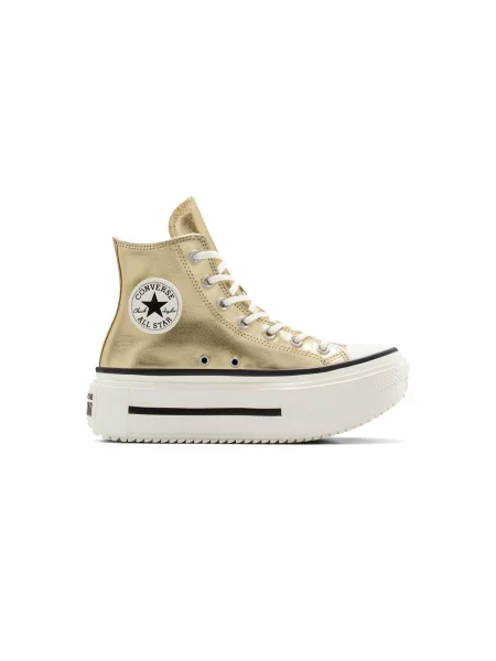 Converse Chuck Taylor All Star Lift Double Stack Metallic Kobiety Buty sportowe Converse Gold Size: 4 złote