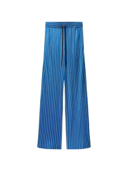 Pantaloni Versace din jerseu albastru