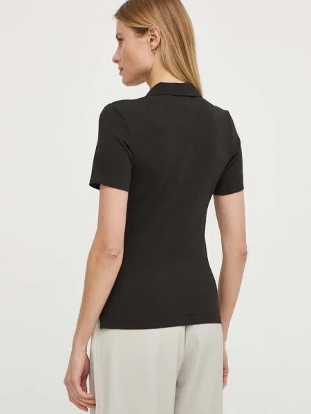 Polo tričko Tommy Hilfiger černá