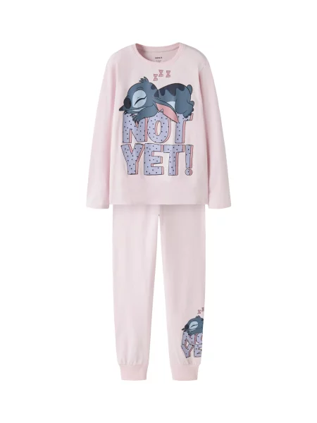 NAME IT Πιτζάμα NKFANDA STITCH ναυτικό / ανοικτό λιλά / ρόδινο / ανοικτό ροζ μπλε