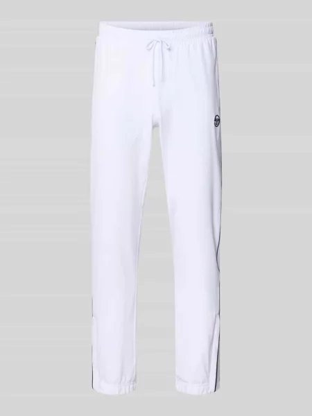 Spodnie dresowe z wyhaftowanym logo model CASPIO' Sergio Tacchini biały