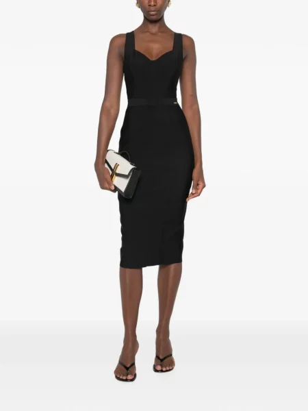 Rochie midi Elisabetta Franchi negru
