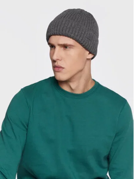 Меланжевая шапка 4f серая