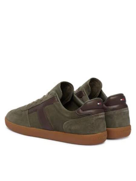 Tommy Hilfiger Tenisice Th Tribeca Sneaker Suede Tamno zelena