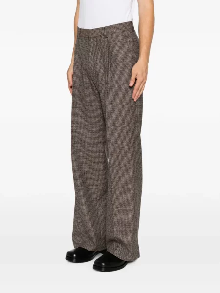 Pantaloni Sandro cu model pepito maro