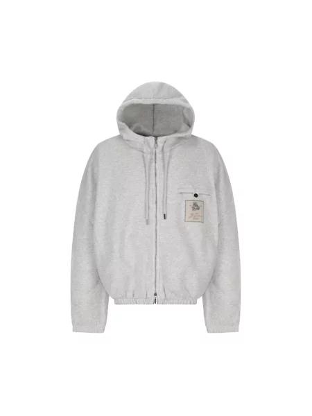 Bluza z kapturem Jacquemus szara
