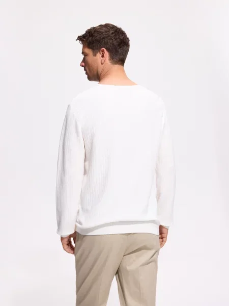Reserved Светр henley білий