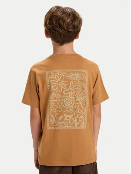 Quiksilver Póló Hw Snaky Ways Regular Fit barna