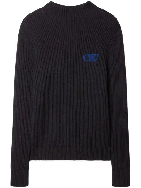 Pulover Off-white cu broderie