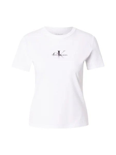 Calvin Klein Jeans Tričko čierna biela