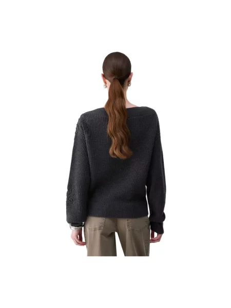 Sweter Liu Jo wełniany szary