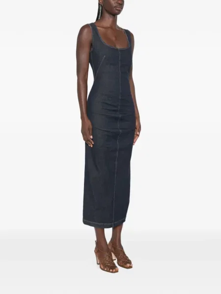 Rochie din denim Sportmax albastru