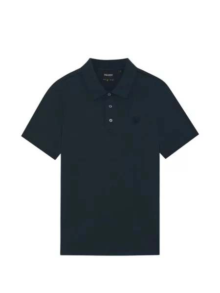 Tricou polo Lyle & Scott cu broderie albastru