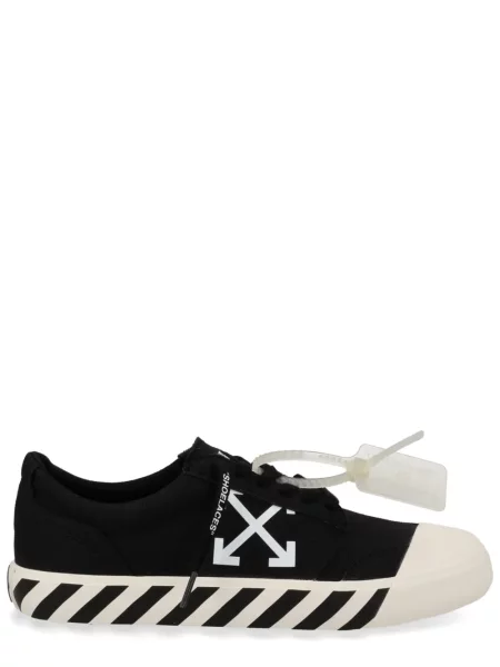 Sneakerși Off-white cu dungi alb