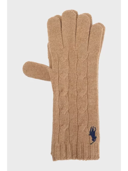 Перчатки Polo Ralph Lauren бежевые