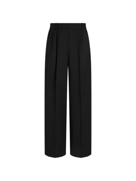 Pantaloni Dolce & Gabbana de lână negru