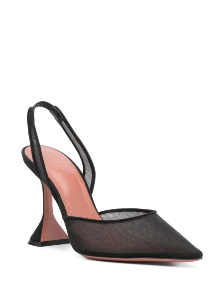 Bateliai Amina Muaddi slingback juoda