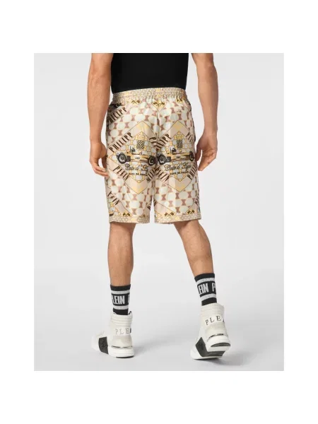 Szorty Philipp Plein casual beżowe