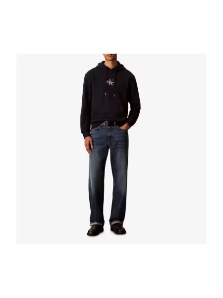 Geacă de blugi Calvin Klein Jeans din material terry albastru