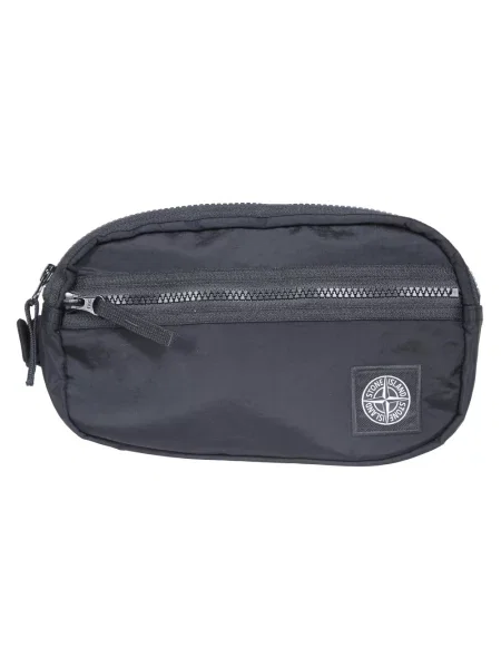 Pasek Stone Island z kamieniami czarny