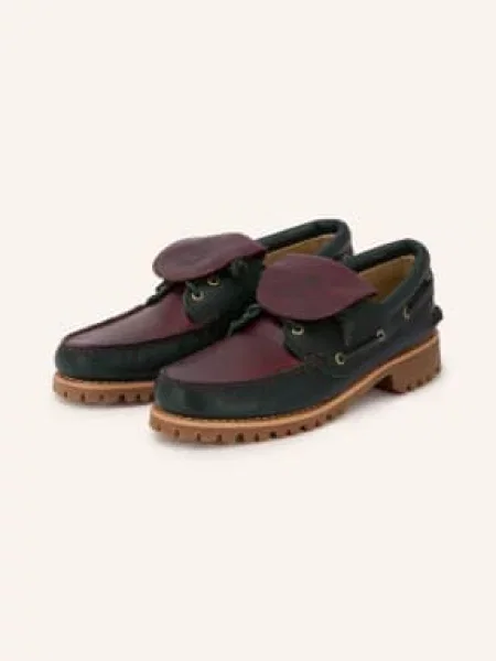 Timberland Lodní Mokasíny tmavě / tmavě hnědá zelená