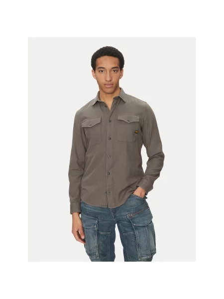 G-Star Raw Сорочка Marine Slim Fit сірий