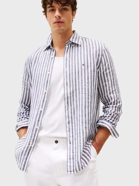 Лляна смугаста сорочка Tommy Hilfiger