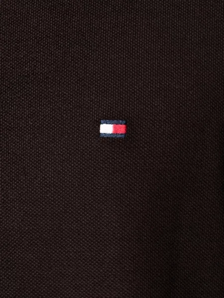 Тениска с дълъг ръкав Tommy Hilfiger с дълъг ръкав кафяво