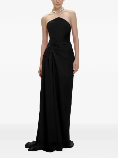 Rochie maxi V:pm Atelier fără bretele negru