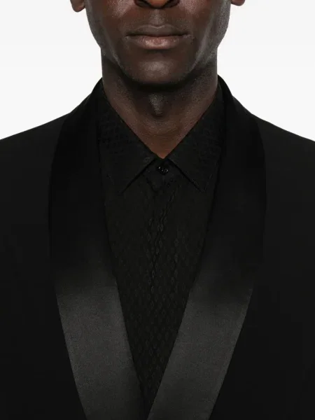 Costum Giorgio Armani din satin de costum negru