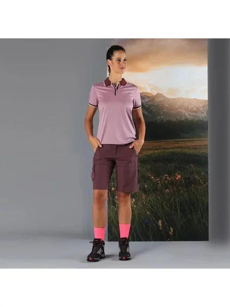 Koszulka polo CMP różowa
