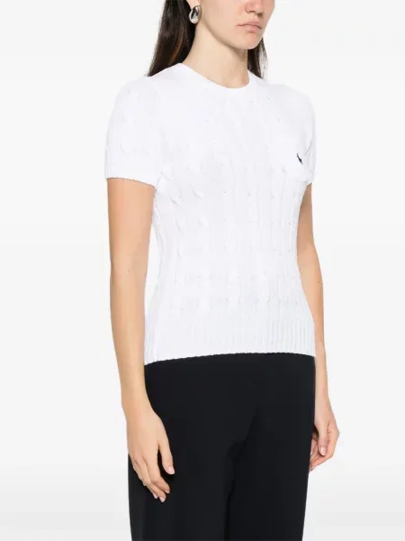 Тениска Polo Ralph Lauren бродирана бяло