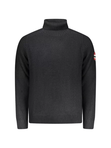 Pulover Norwegian Rain cu autograf albastru