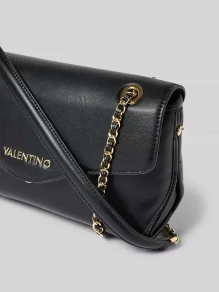 Torebka z detal z logo model NOX' Valentino Bags czarna