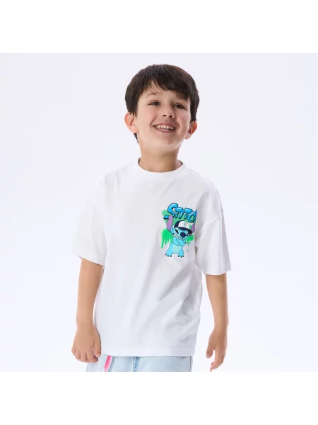 Reserved tričko Lilo a Stitch bílá