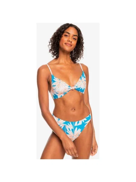 Góra od bikini Roxy Love The Surf w kolorze niebiesko-białym XS niebieskie