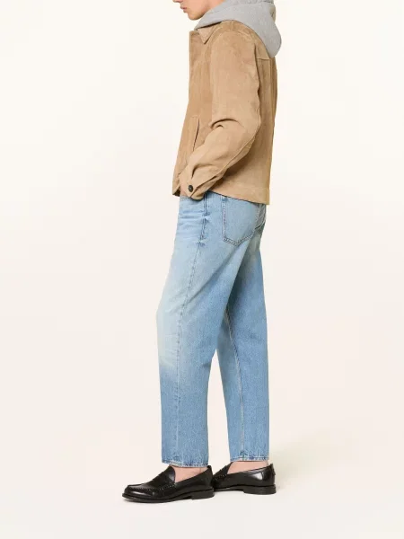 Hugo Džíny Hugo Relaxed Tapered Fit turquoise/aqua