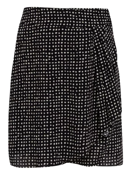 Spódnica kopertowa Lenny Niemeyer w grochy z nadrukiem kopertowa czarna