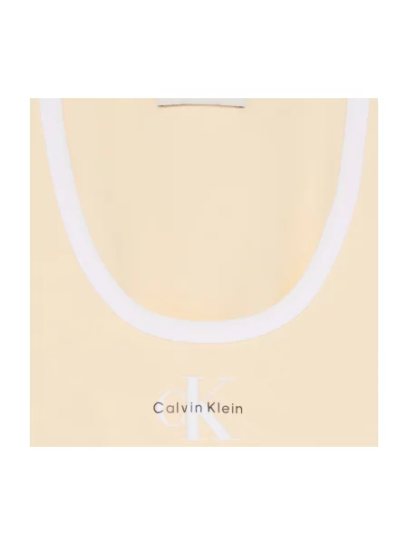 Tričko Calvin Klein Jeans žltá