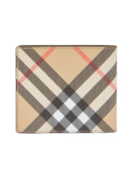 Portfel Burberry klasyczny płócienny beżowy