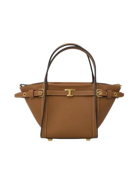Shopperka Tod's skórzana brązowa